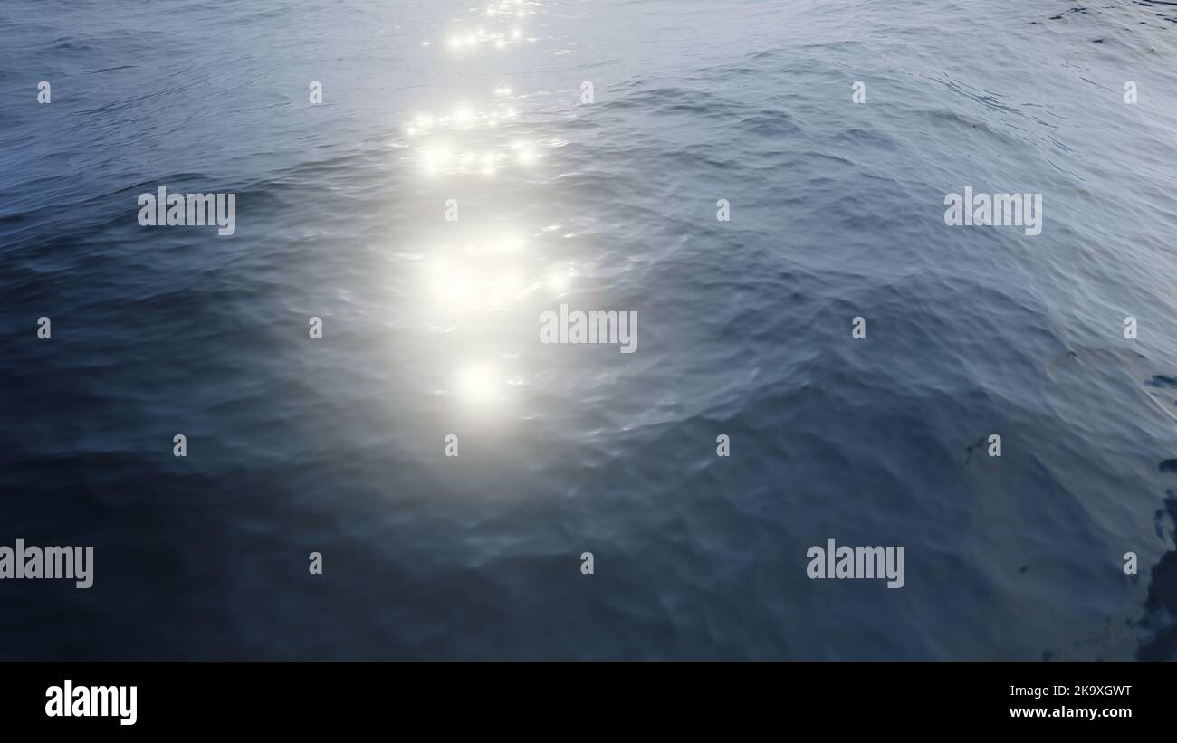 Sea surface for background. 3D rendering Stock Photo - Alamy