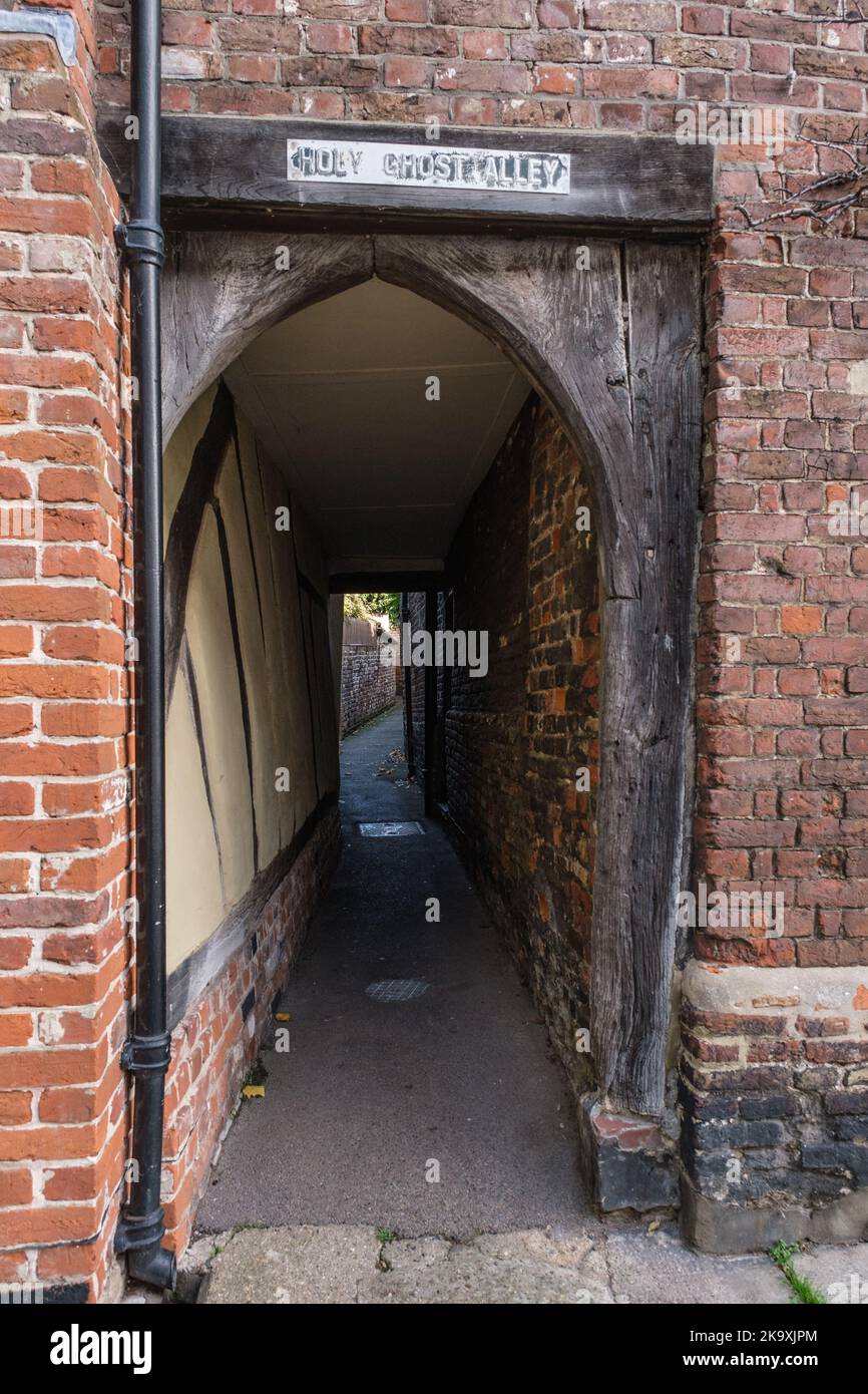 Holy Ghost Alley, Sandwich, Kent, UK Stock Photo