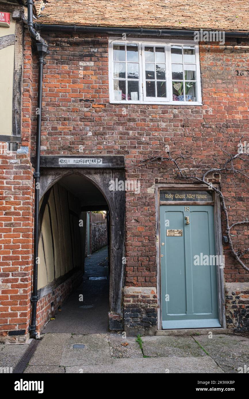 Holy Ghost Alley, Sandwich, Kent, UK Stock Photo