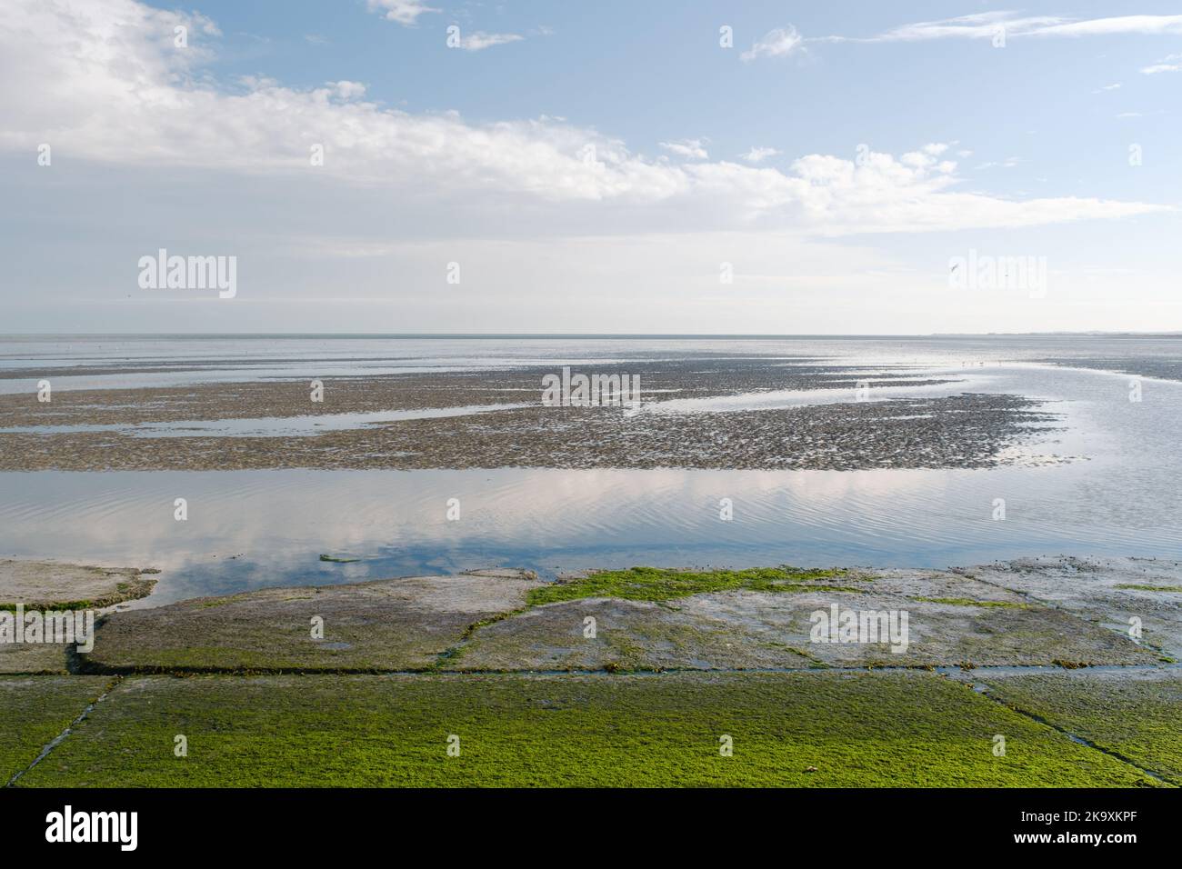 Pegwell Bay, Site of the old Hovercraft Port or Hoverport, Ramsgate, Kent, UK Stock Photo