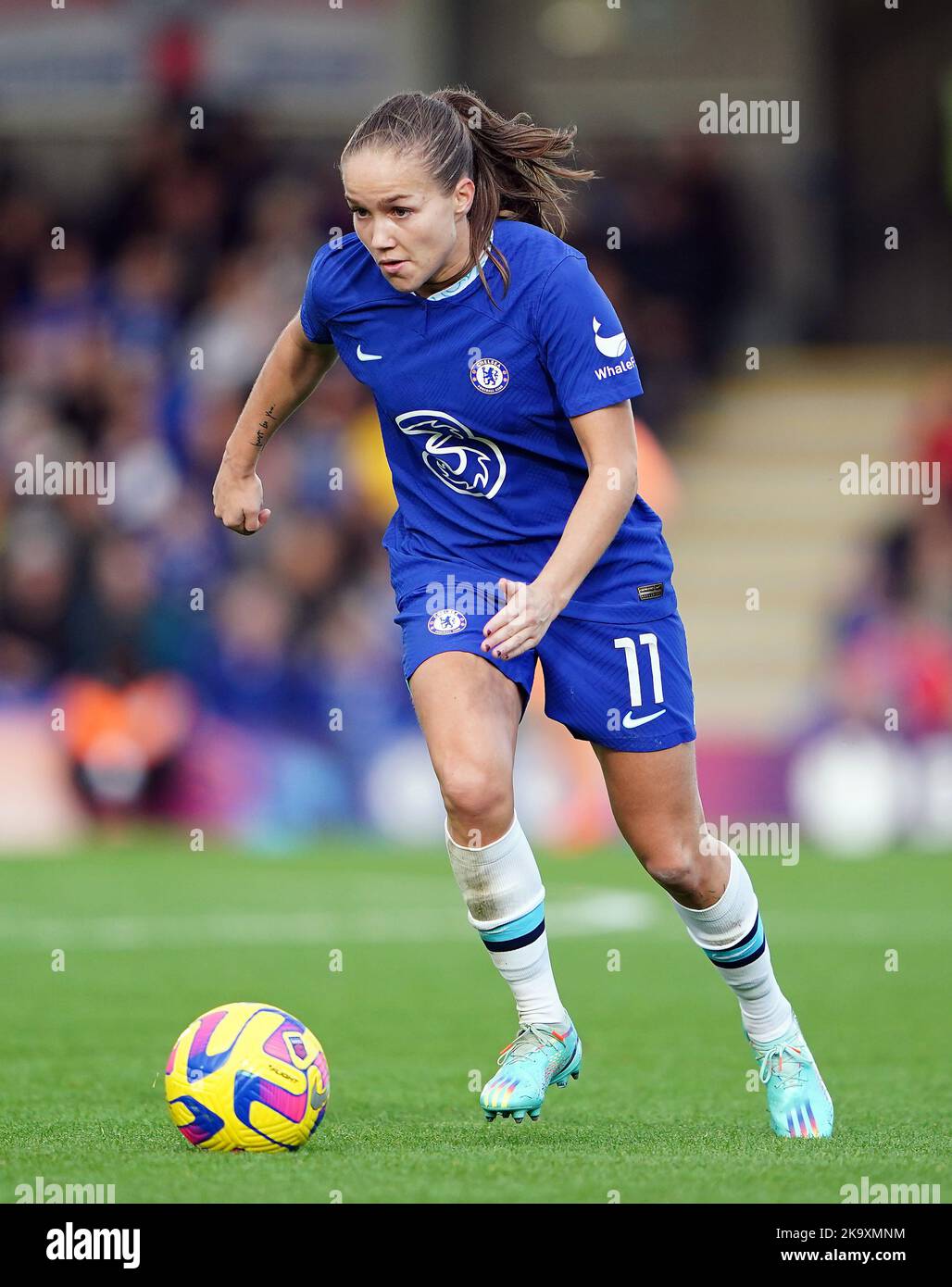 Chelsea’s Guro Reiten during the Barclays Women's Super League match at Kingsmeadow, London. Picture date: Sunday October 30, 2022. Stock Photo