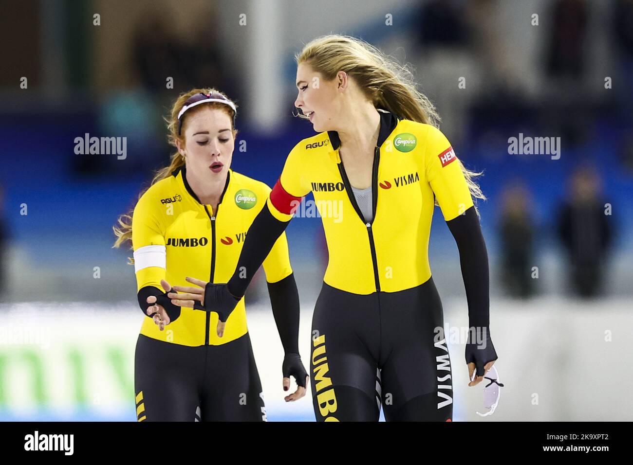 2022-10-30 16:49:45 HeereNVEEN - Jutta Leerdam reacts after her 
