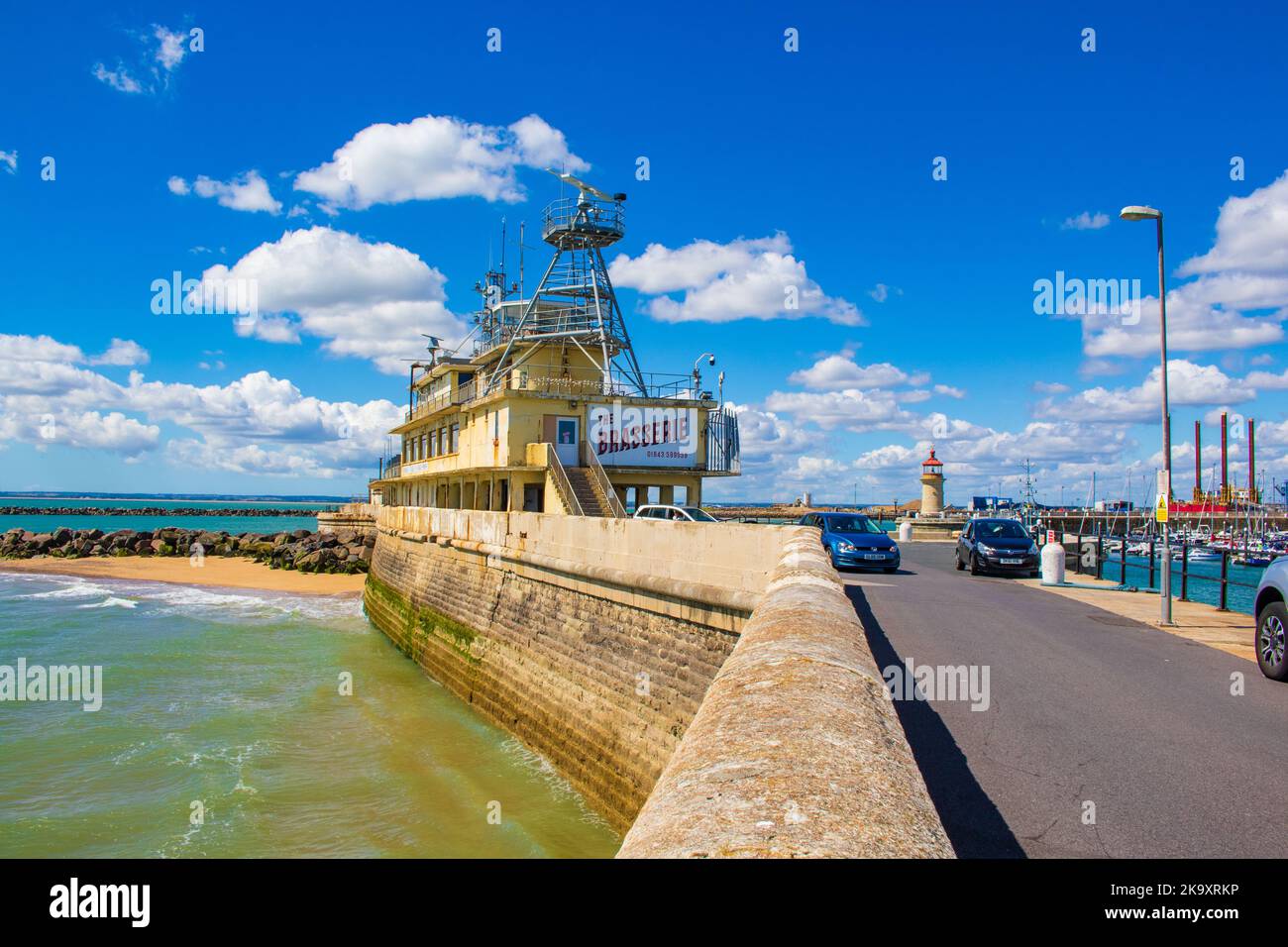 Seafront Promenade Ramsgate Ramsgate waterfront with Main Sands ,Royal Marina ,East Pier of ...