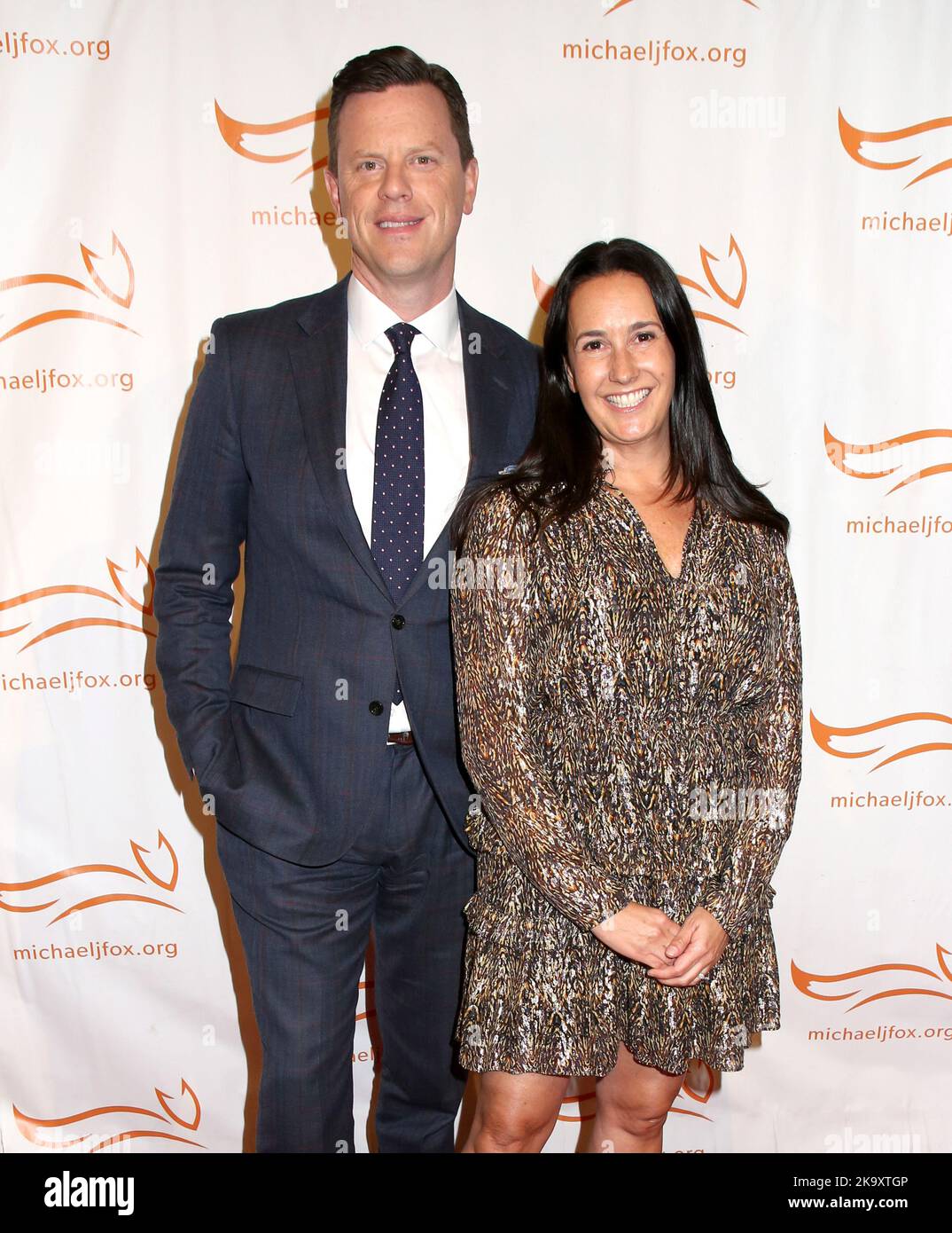 Willie Geist and Christina Geist attending the Michael J. Fox
