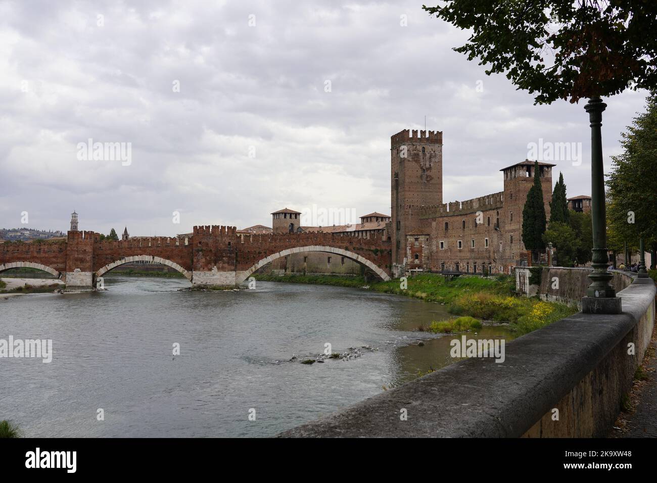 Verona by River Adige Stock Photo - Alamy
