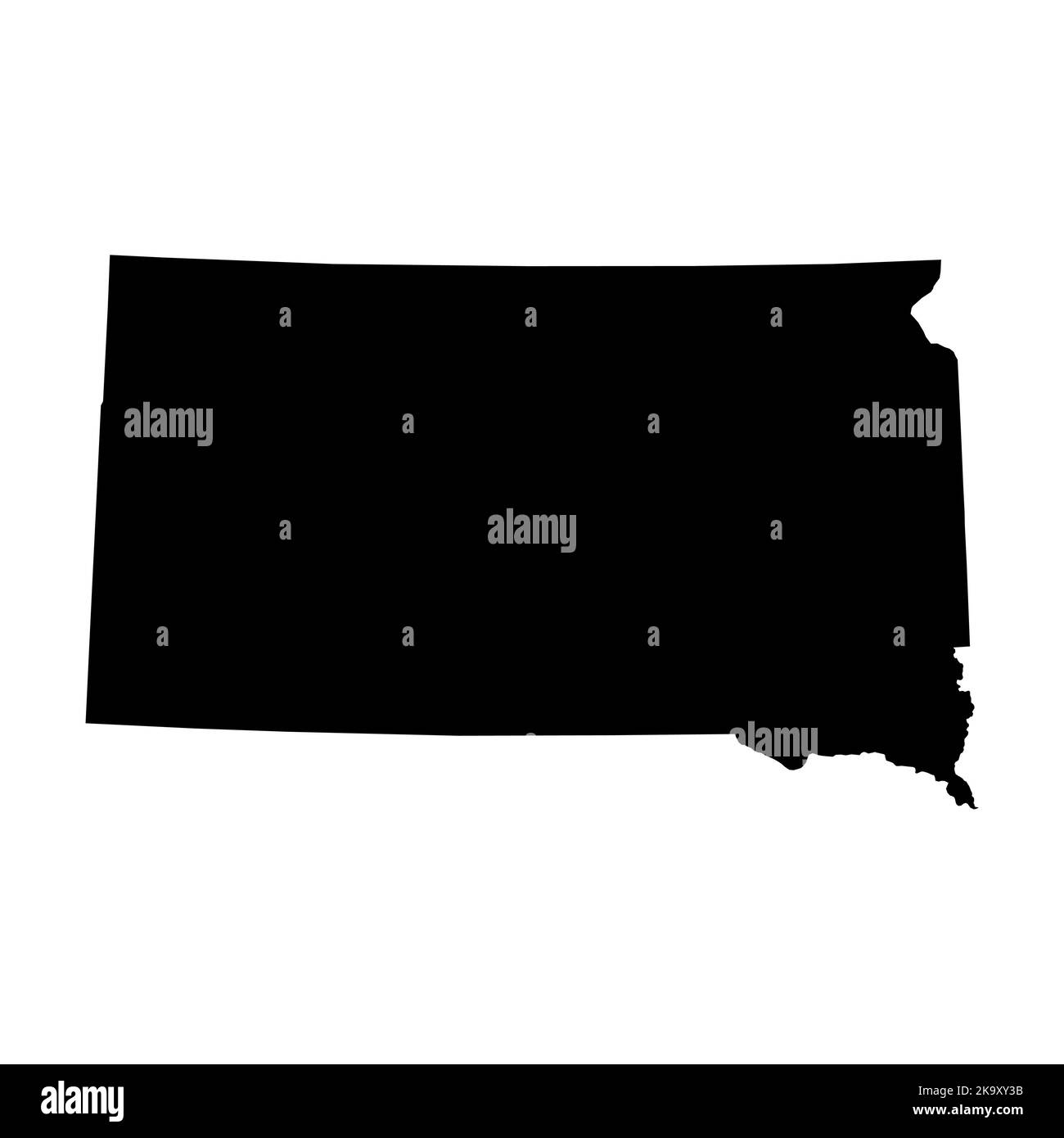 South Dakota map shape united - South Dakota Map Shape United States Of America Flat Concept Icon Symbol Vector Illustration 2K9XY3B