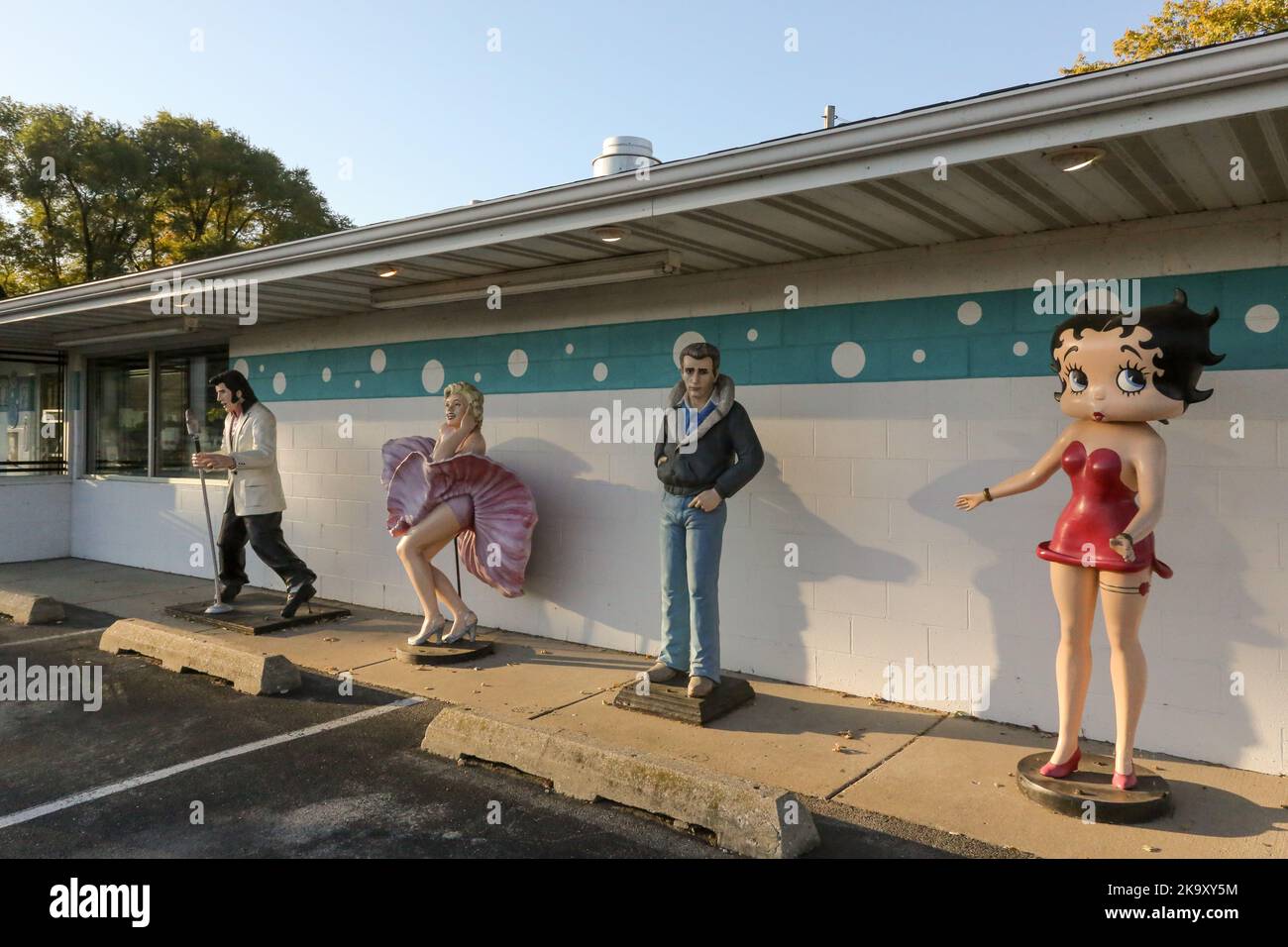 PolkADot Drive In, Braidwood, IL Stock Photo Alamy
