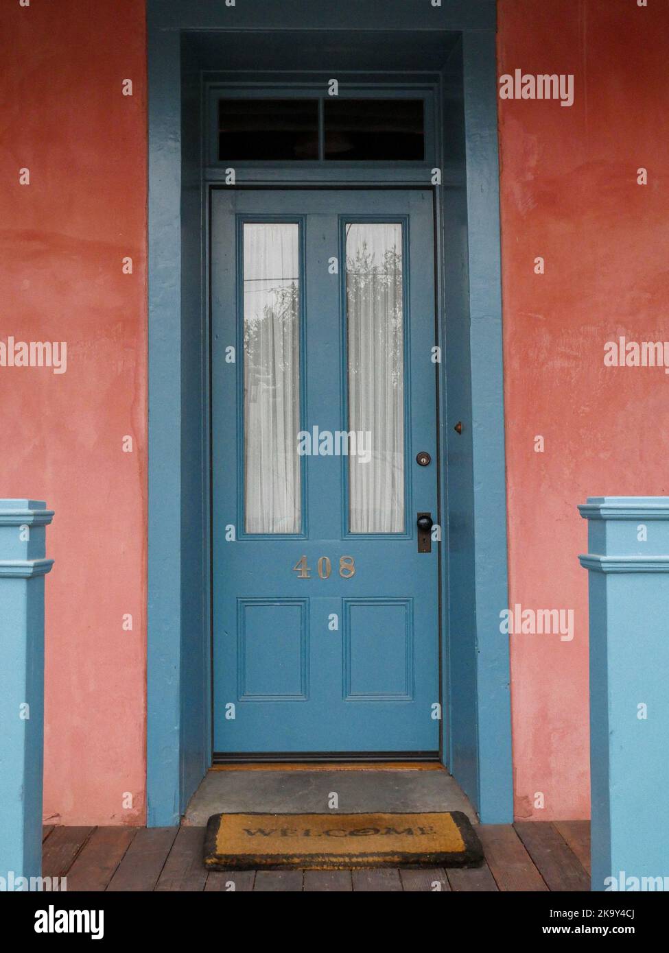 Colorful Doors and Windows in a Tucson Neighborhood Stock Photo Alamy