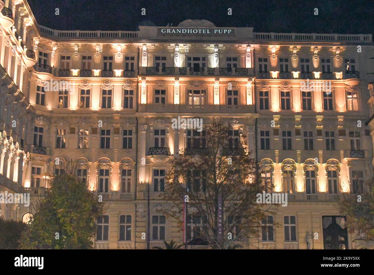 Karlovy Vary, Grandhotel Pupp Stock Photo