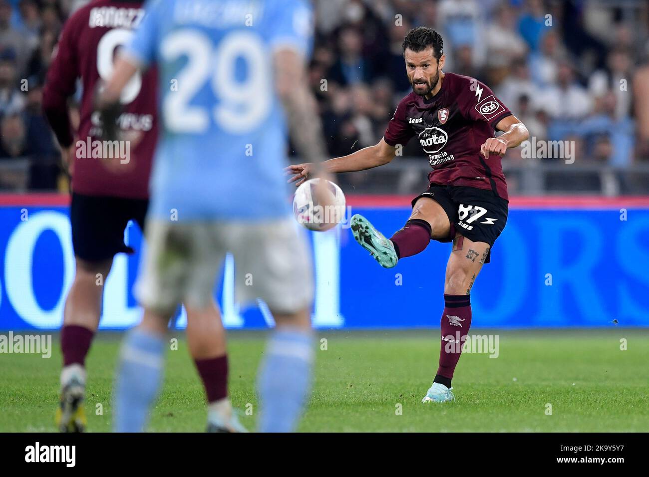 Roma, Italy. 30th Oct, 2022. Antonio Candreva of US Salernitana during the Serie A football match between SS Lazio and US Salernitana at Olimpico stadium in Rome (Italy), October 30th, 2022. Photo Antonietta Baldassarre/Insidefoto Credit: Insidefoto di andrea staccioli/Alamy Live News Stock Photo