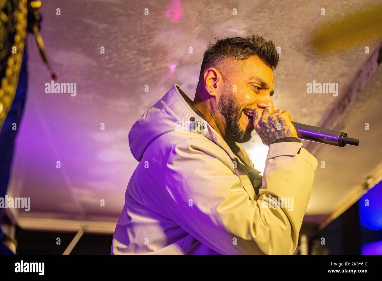 British born Indian rapper Juggy D performs at Tooting's Divali ...