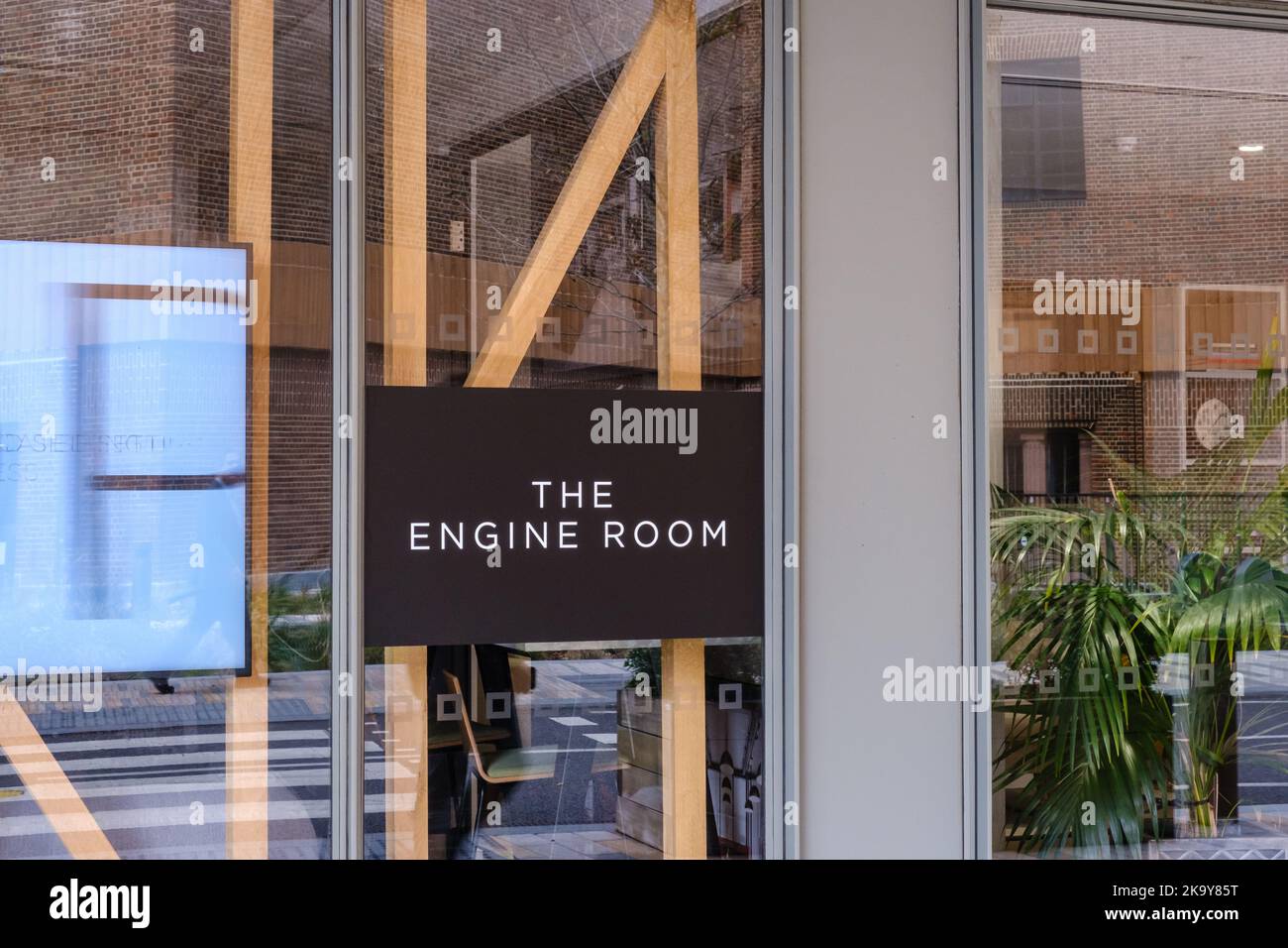 The Engine Room Marketing Suite, Circus Road West, Battersea Power Station redevelopment, London Stock Photo