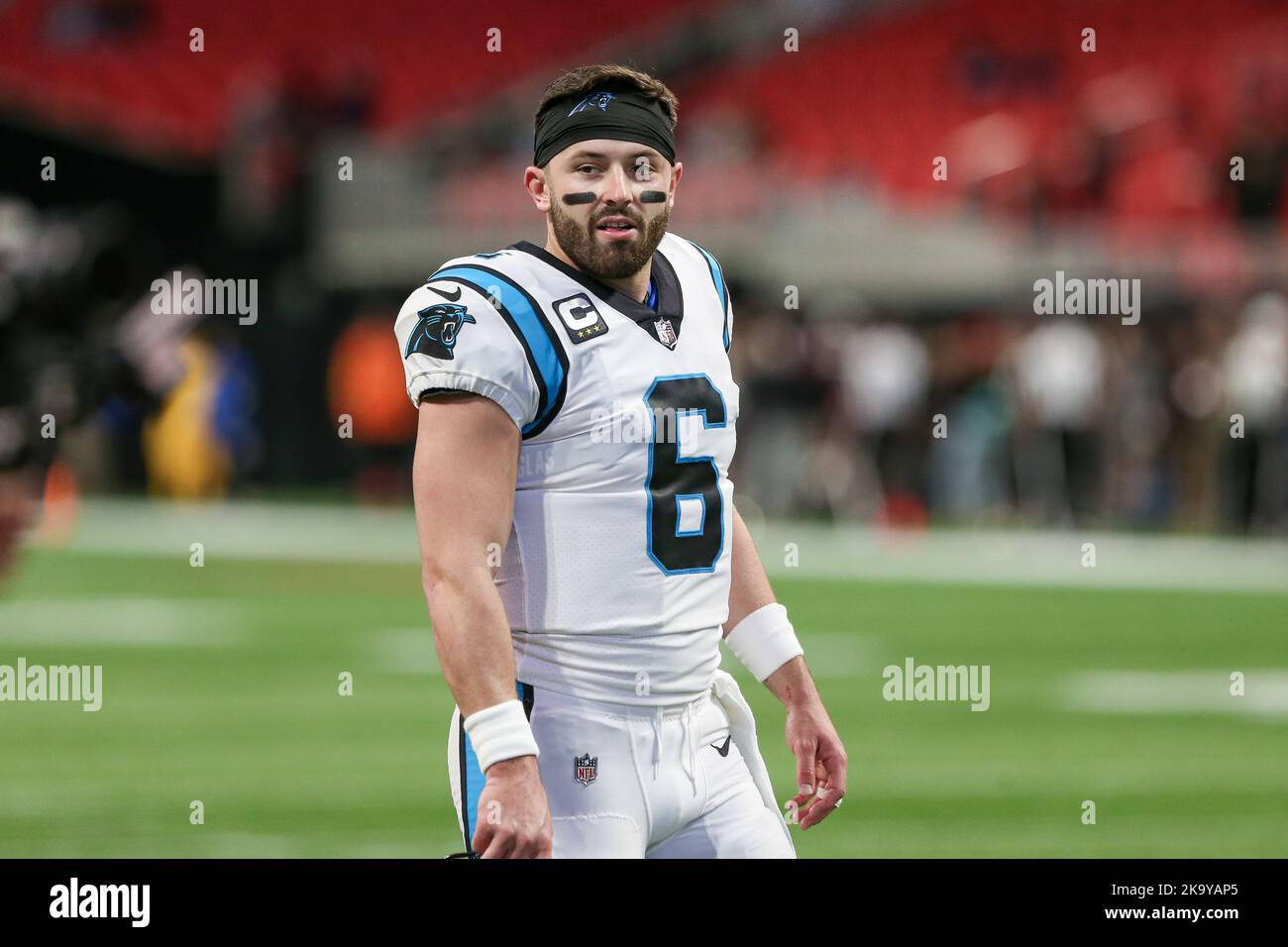 Photo: Panthers Baker Mayfield under from Bengals Sam Hubbard -  KYP20221106017 