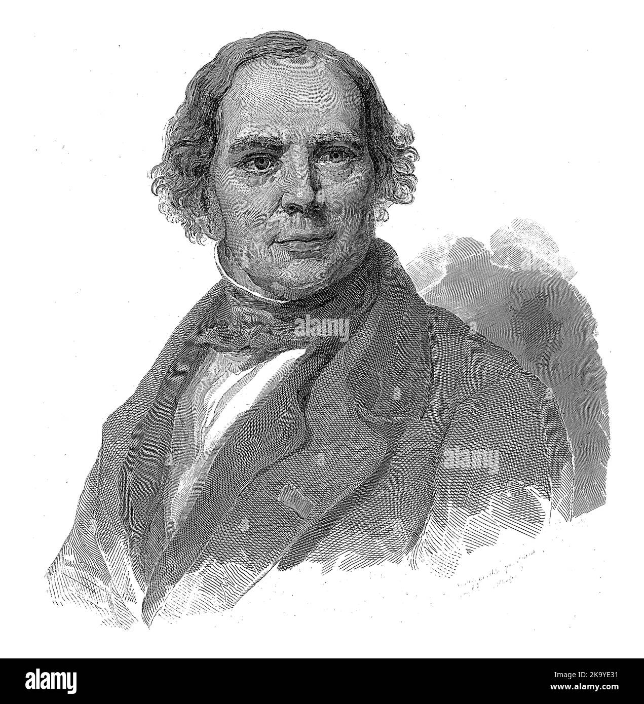 Portrait bust to the left of the visual artist Jan Willem Pieneman 