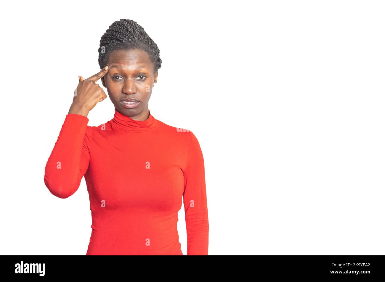African face showing fear hi-res stock photography and images - Alamy
