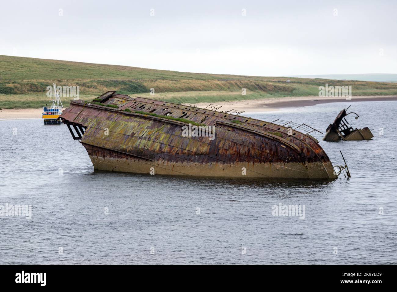 Blockship, Scapa Flow, Burray, Orkney, Scotland, UK Stock Photo