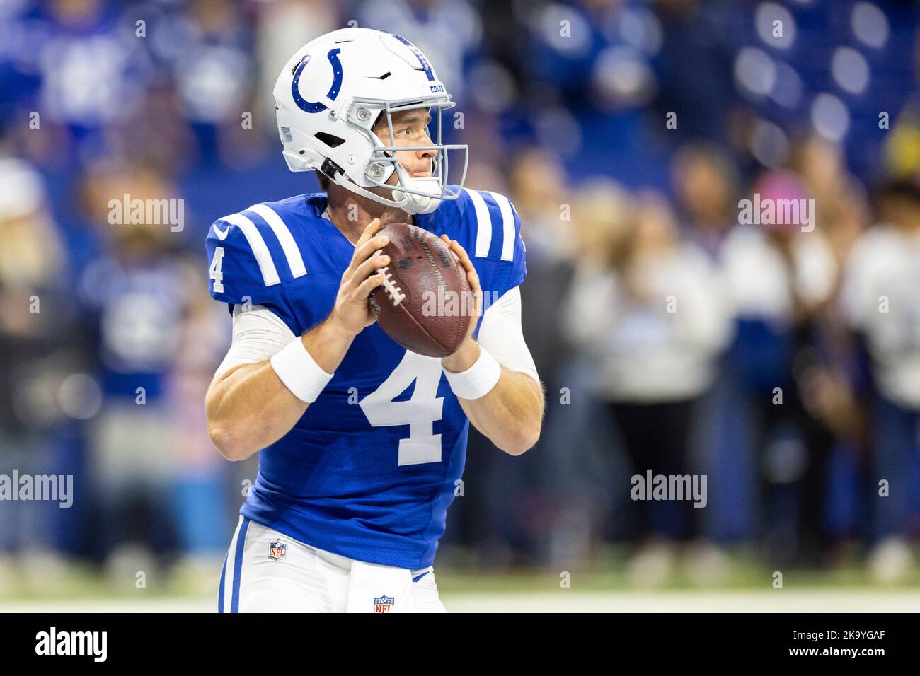 Indianapolis colts quarterback sam ehlinger hires stock photography