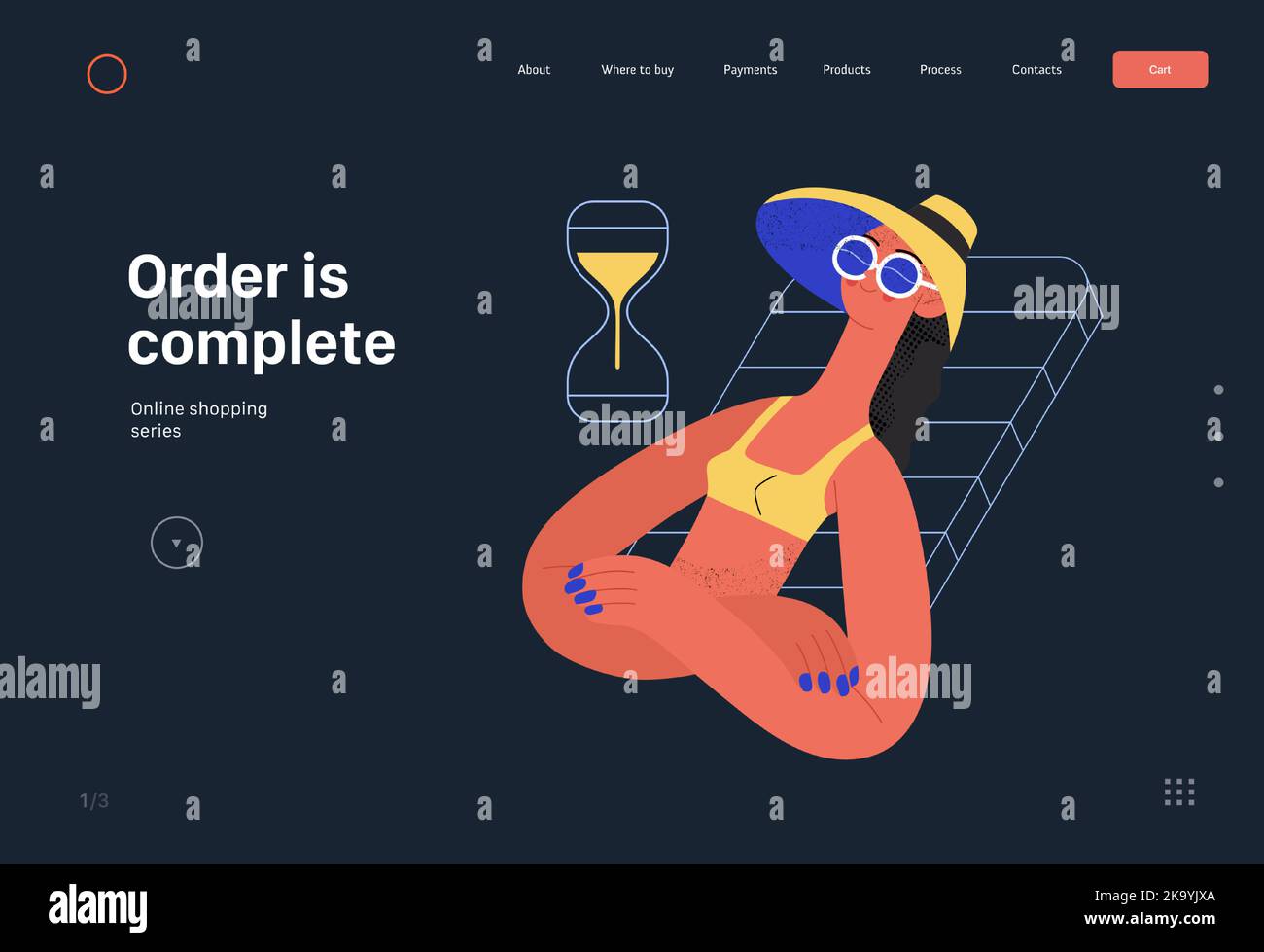 Order is complete Online shopping and electronic commerce web