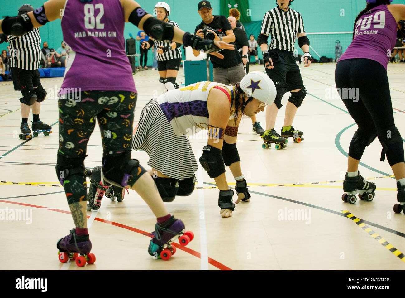 Women s Roller Derby match Killahurtz versus Bourne Bombshells at Chelmsford Riverside Essex Clarissa Debenham Alamy Stock Photo Alamy