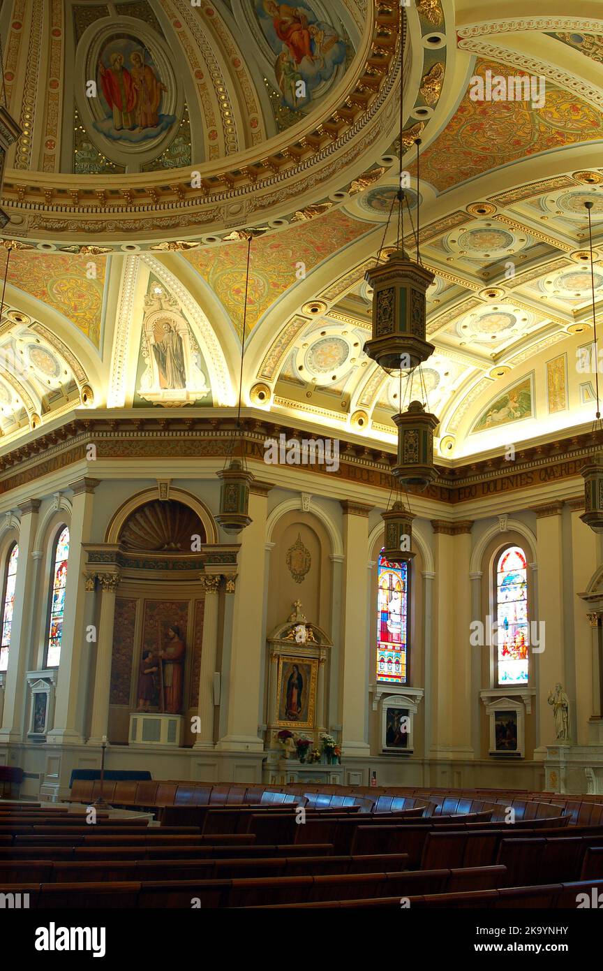 The Interior of St Jospehs Cathedral in San Jose, California Stock ...
