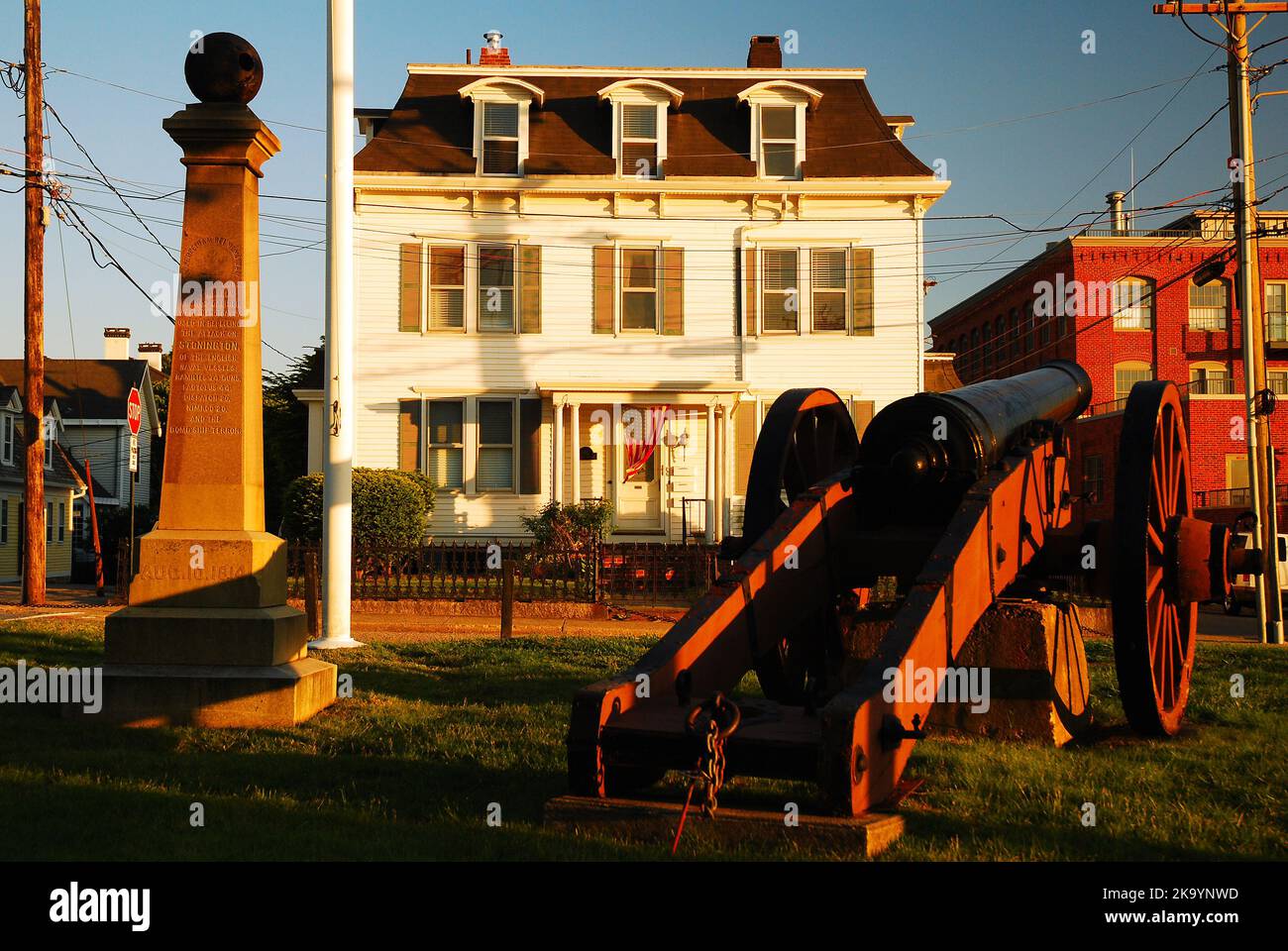 Town Square, Stonington, CT Stock Photo Alamy