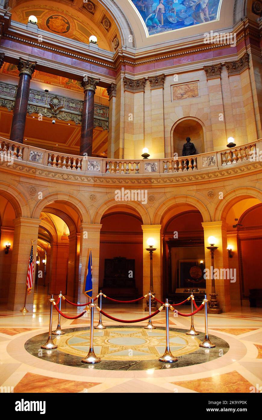 The Rotunda of the Minnesota State Capitol, St Paul Stock Photo