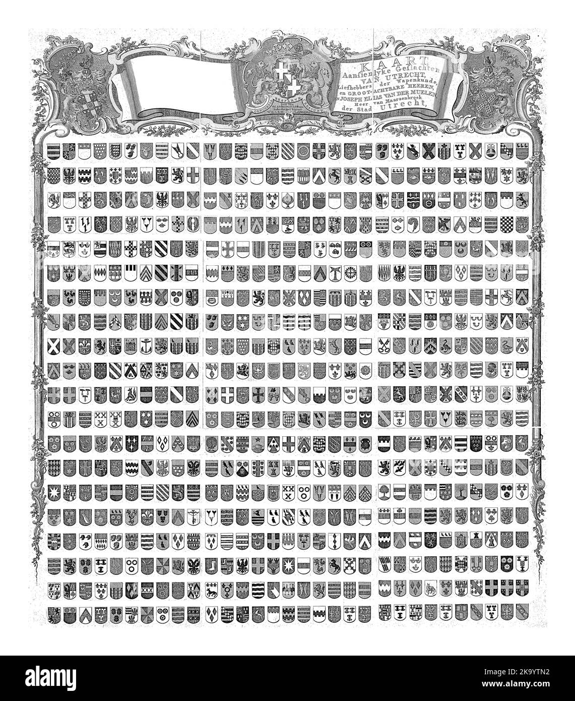 Nine separate blades, each numbered lower right, together form a set of ...