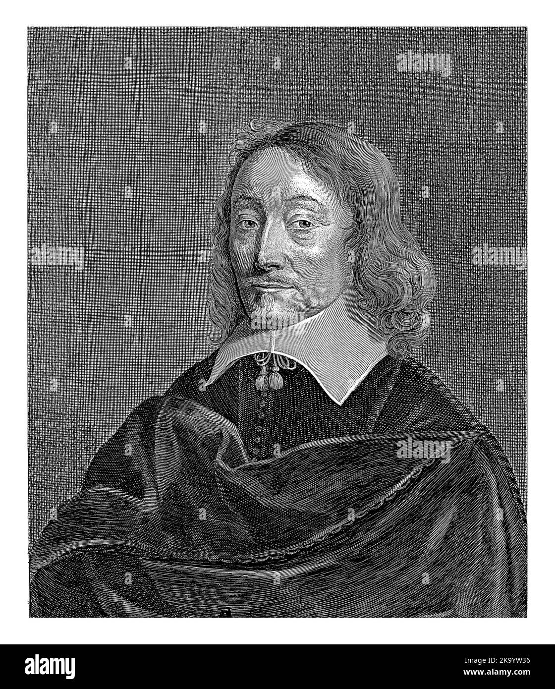 Portrait of the writer and scholar Claudius Salmasius. Stock Photo