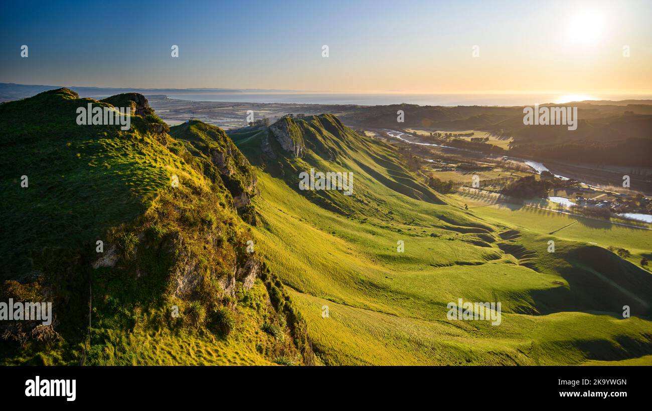 Morning View From Te Mata Peak Hawke s Bay New Zealand Stock Photo Morning View From Te Mata Peak Hawke s Bay New Zealand Stock Photo