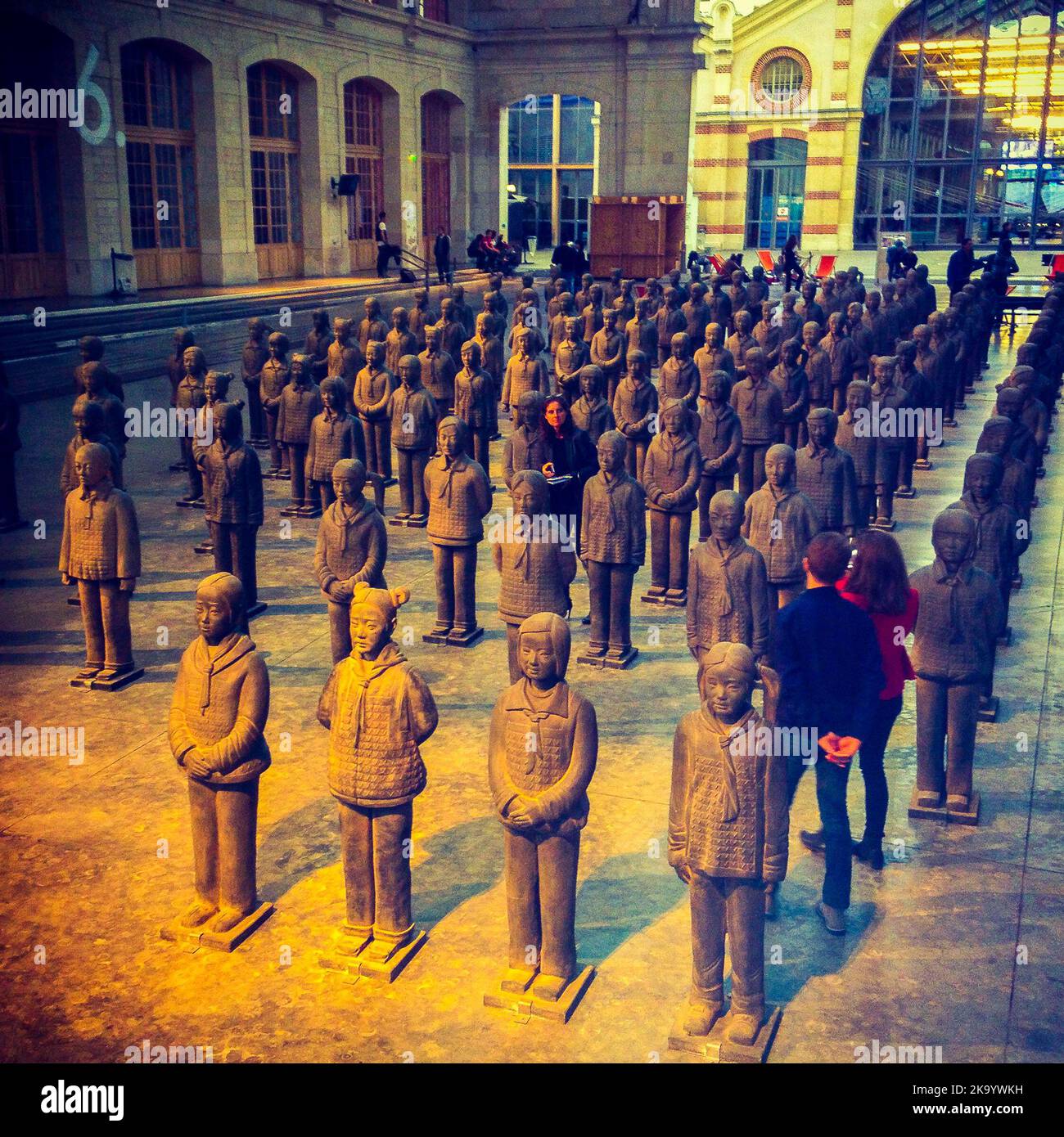 Group Terracotta Soldiers Army of Xi'an, China, Ancient Chinese Art