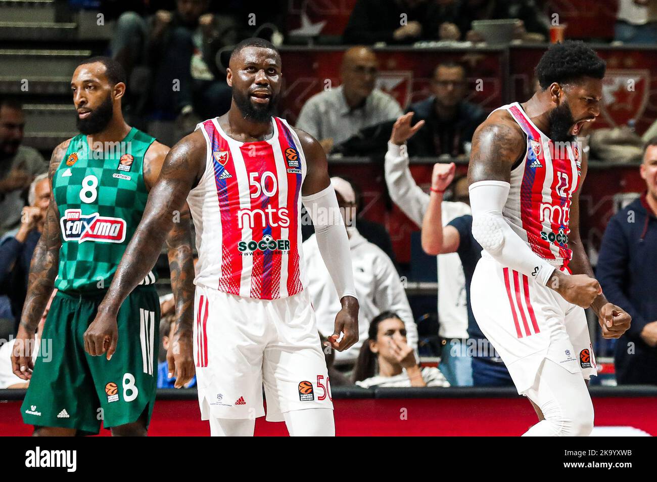 Belgrade, Serbia, 13th October 2022. Benjamin Bentil of Crvena Zvezda