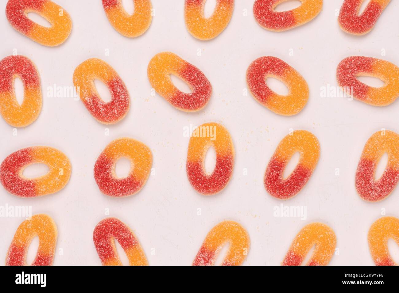 Jelly candys isolated on a white background. Stock Photo