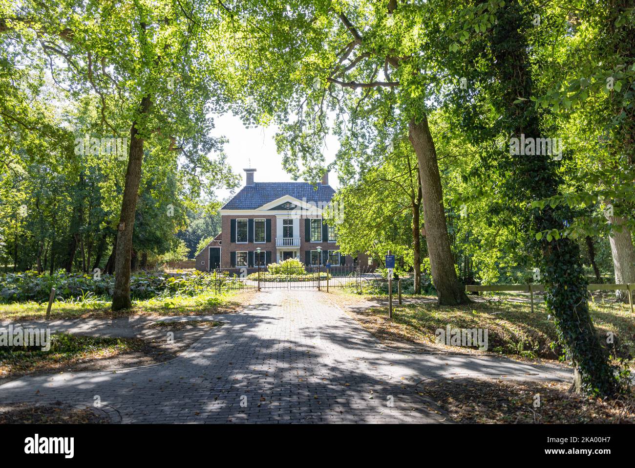 Mansion at estate Coendersborg in Nuis in municipality Westerkwartier in Groningen province the Netherlands Stock Photo