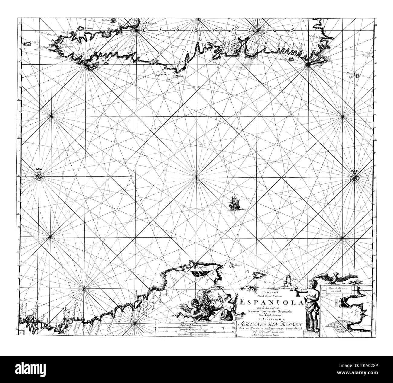 Passport map of the south coast of Haiti, the south coast of the