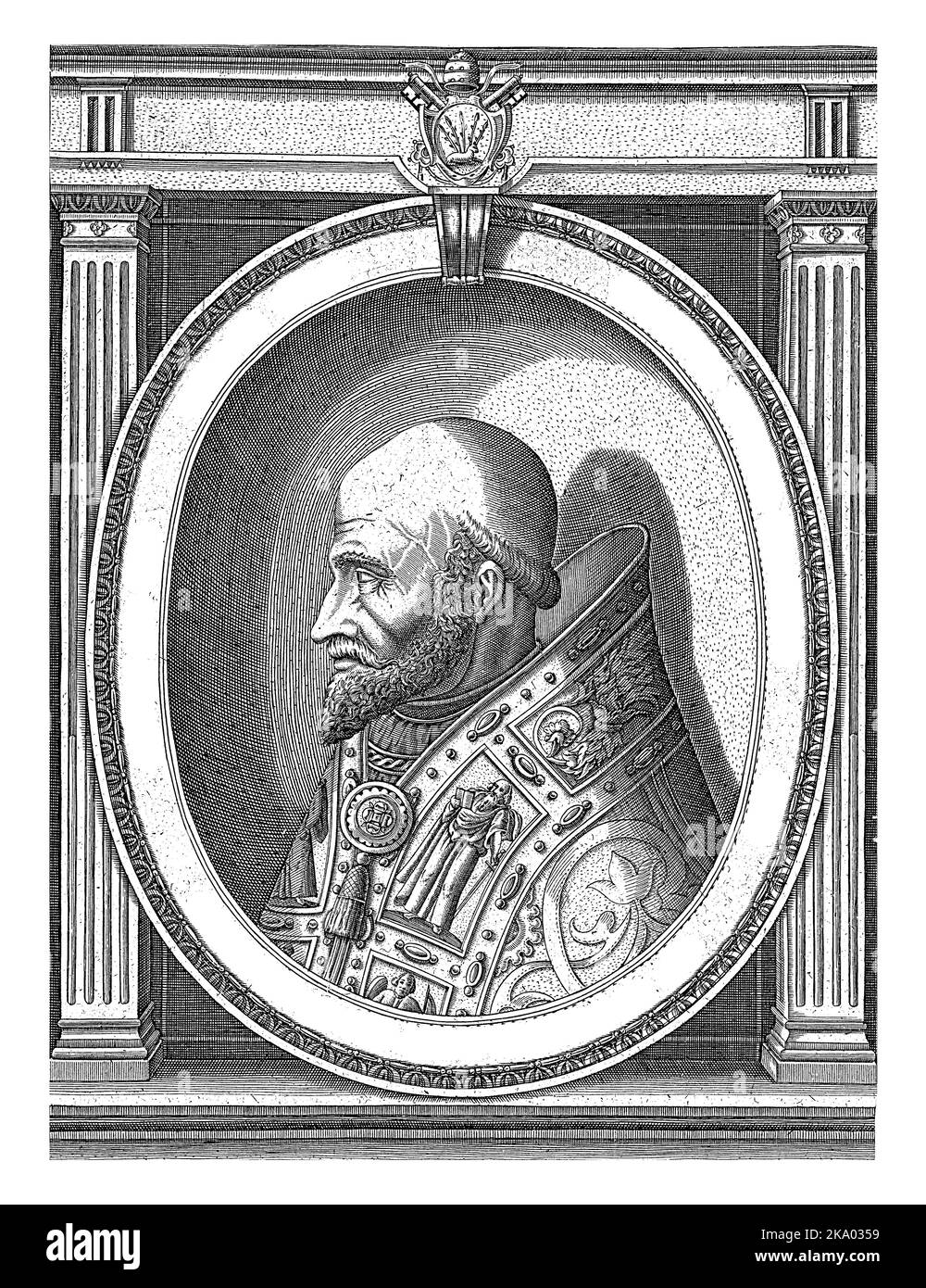 Portrait of Pope Marcellus II, Portrait of Pope Marcellus II wearing