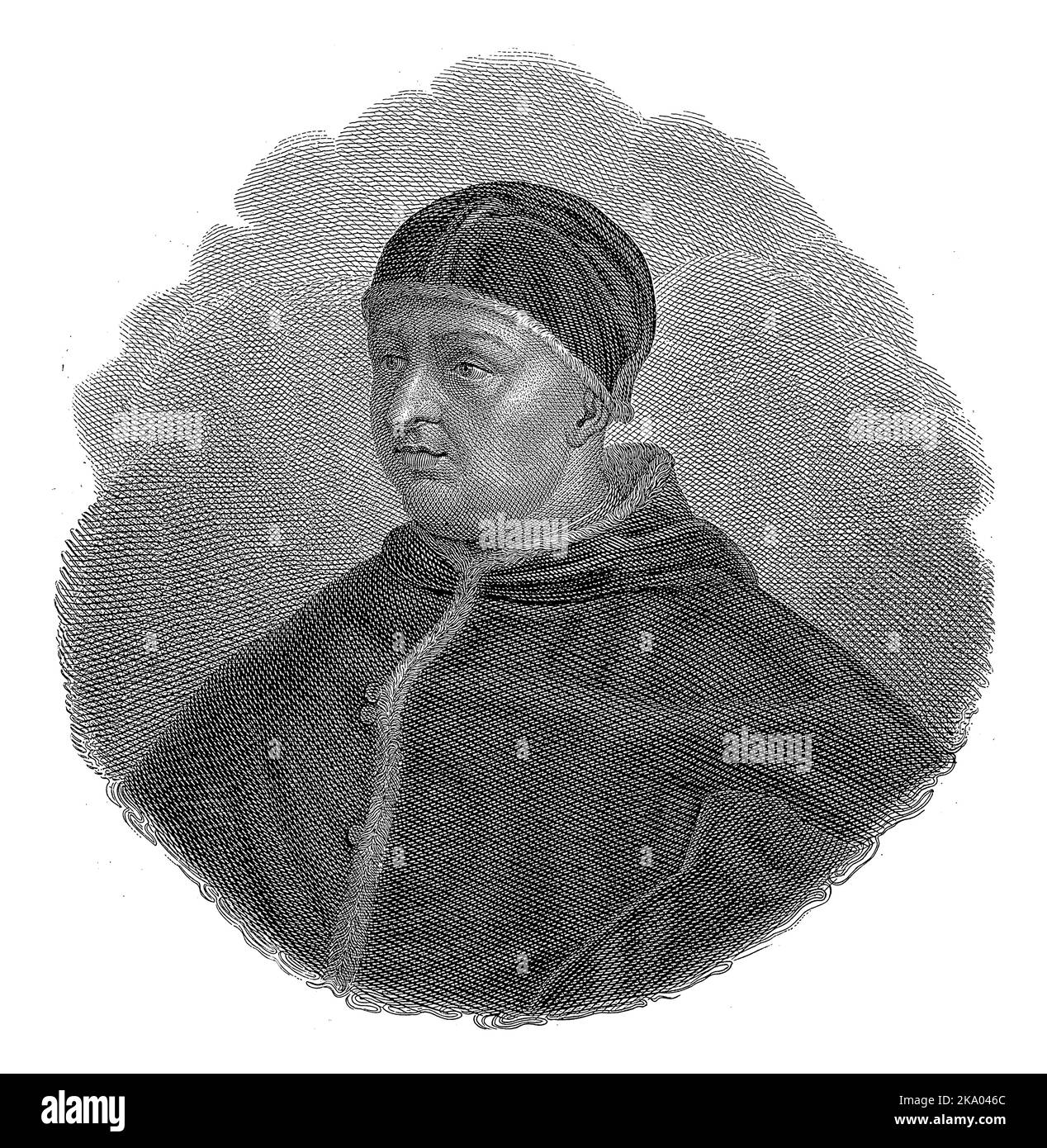 Portrait of Pope Leo X, Giuseppe Buccinelli, after Raphael, 1800 1899 Photo Alamy