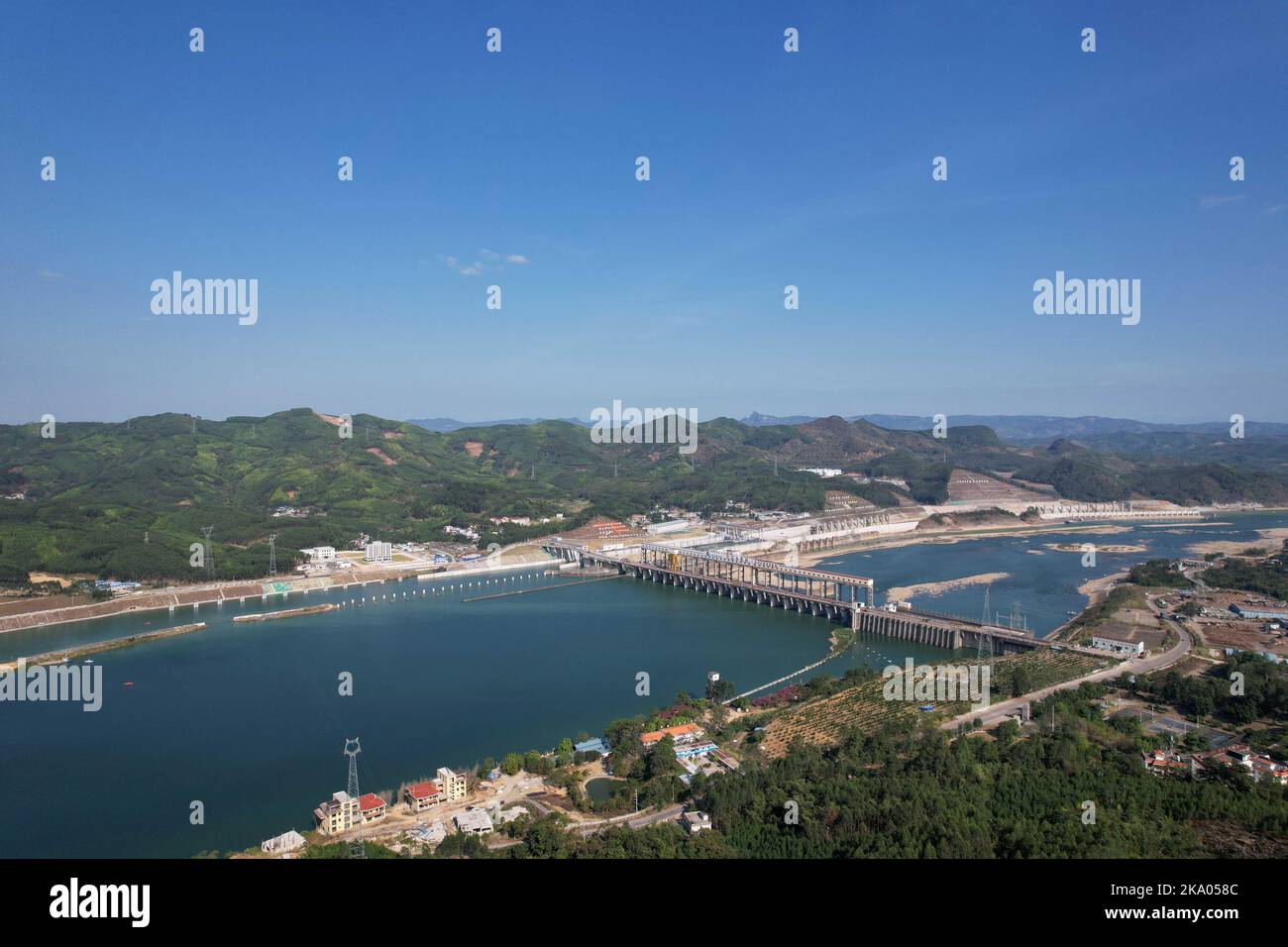 LIUZHOU, CHINA - OCTOBER 30, 2022 - Aerial photo shows the general view ...