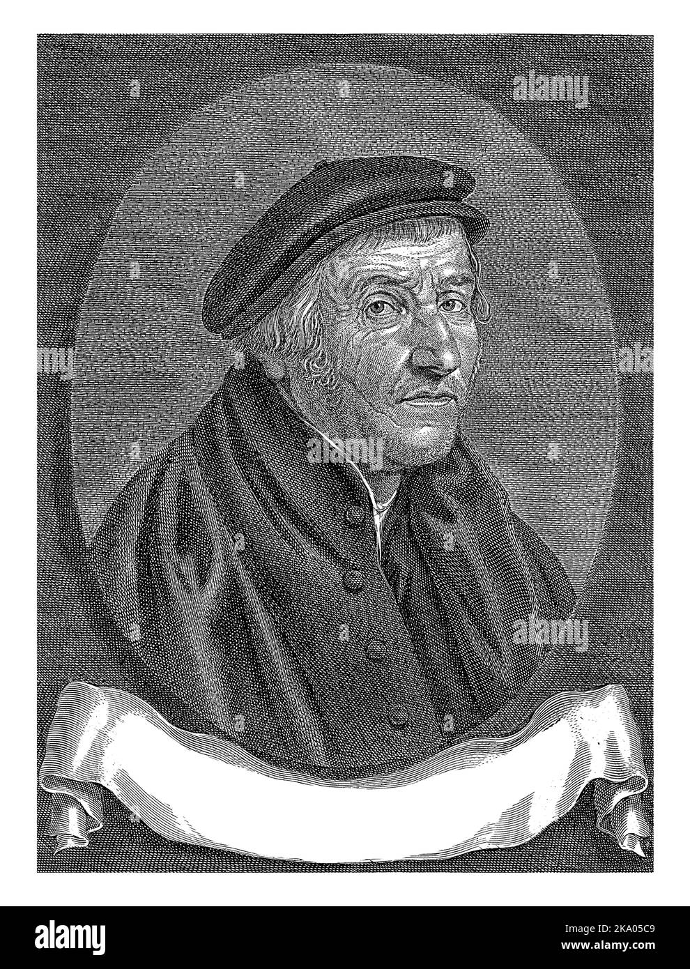 Portrait of Aertgen Claesz. van Leyden, Jonas Suyderhoef, after Aertgen ...