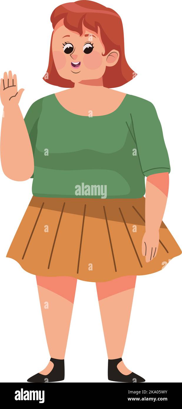 big woman disability person Stock Vector Image & Art Alamy
