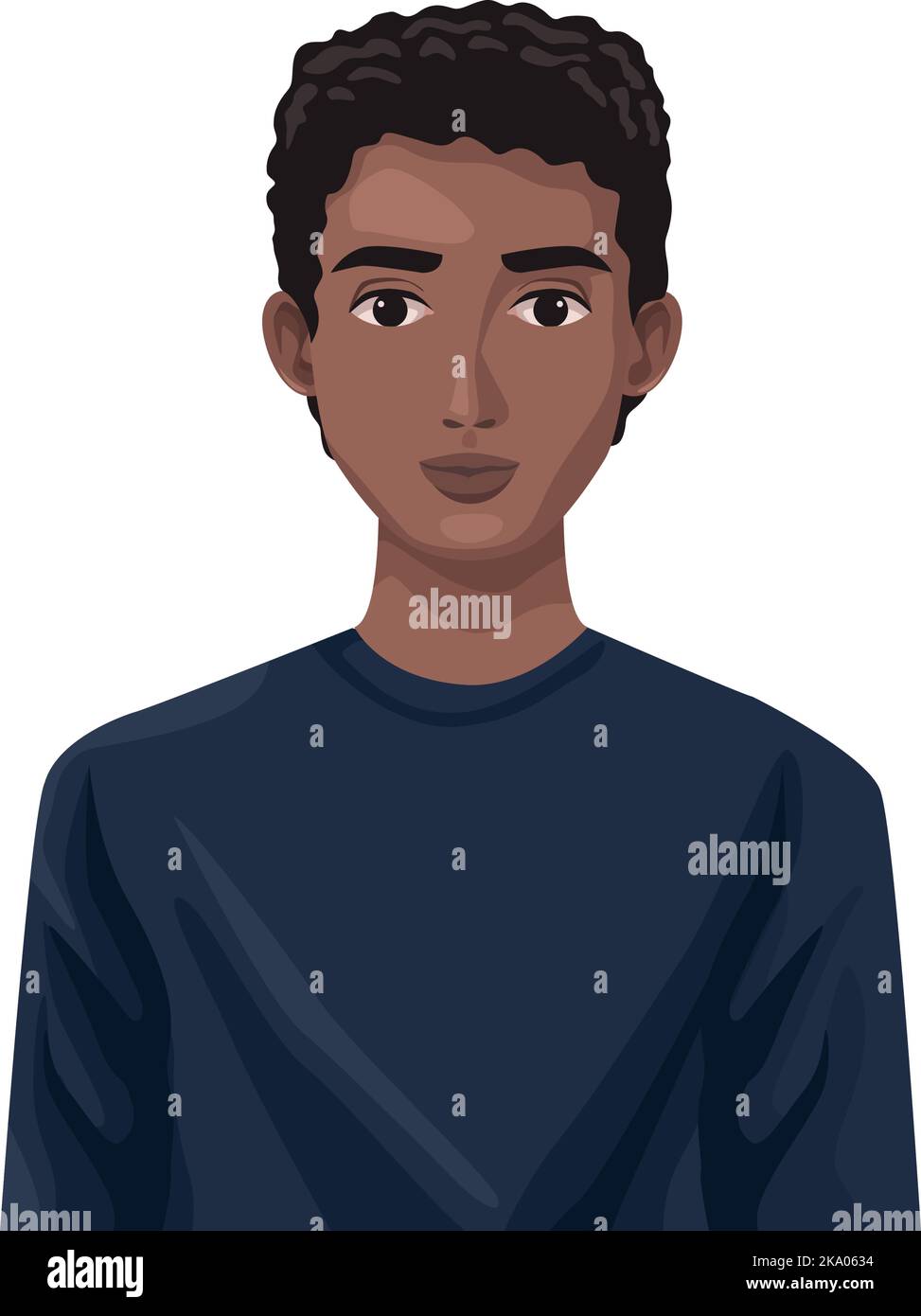 afro young man Stock Vector Image & Art - Alamy