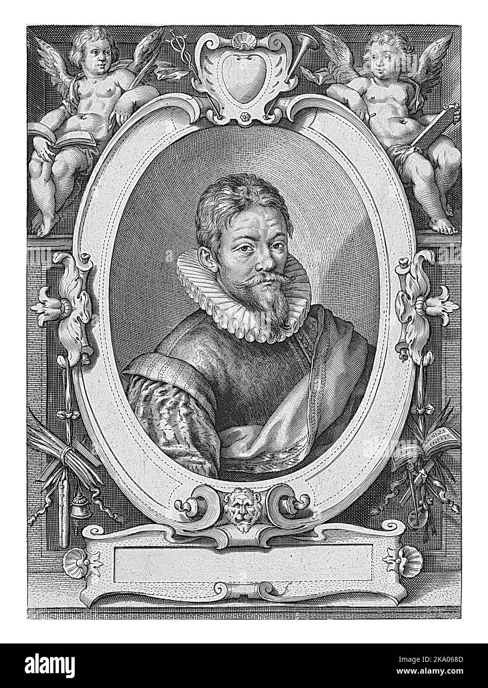 Portrait of the Haarlem artist Jan van de Velde I Stock Photo