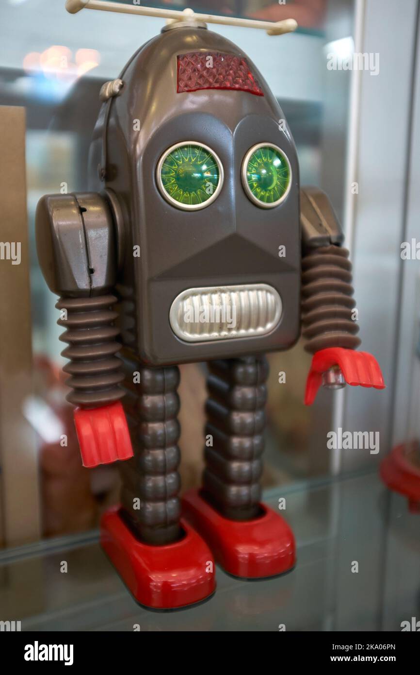 Toy Robot in the Million Toy Museum by Krirk Yoonpun in Ayutthaya Thailand Stock Photo