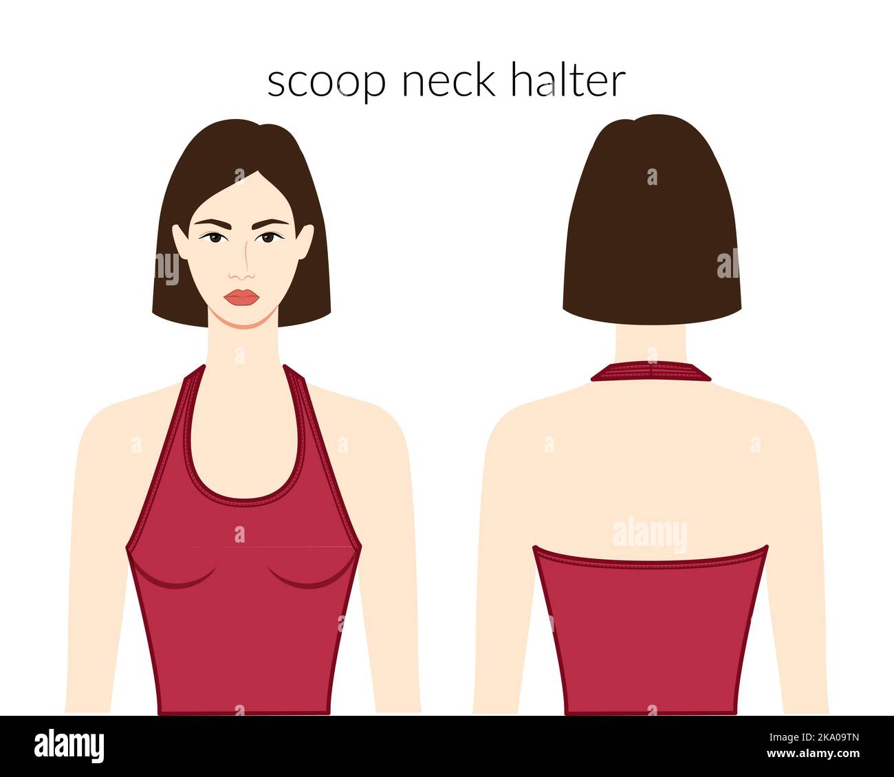 Scoop neck neckline hi-res stock photography and images - Alamy