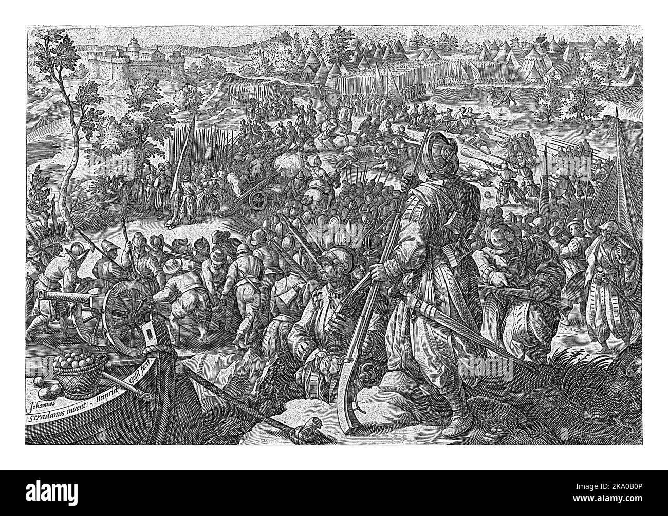 Attack on Giovanni de' Medici's troops near Mantua. During this battle