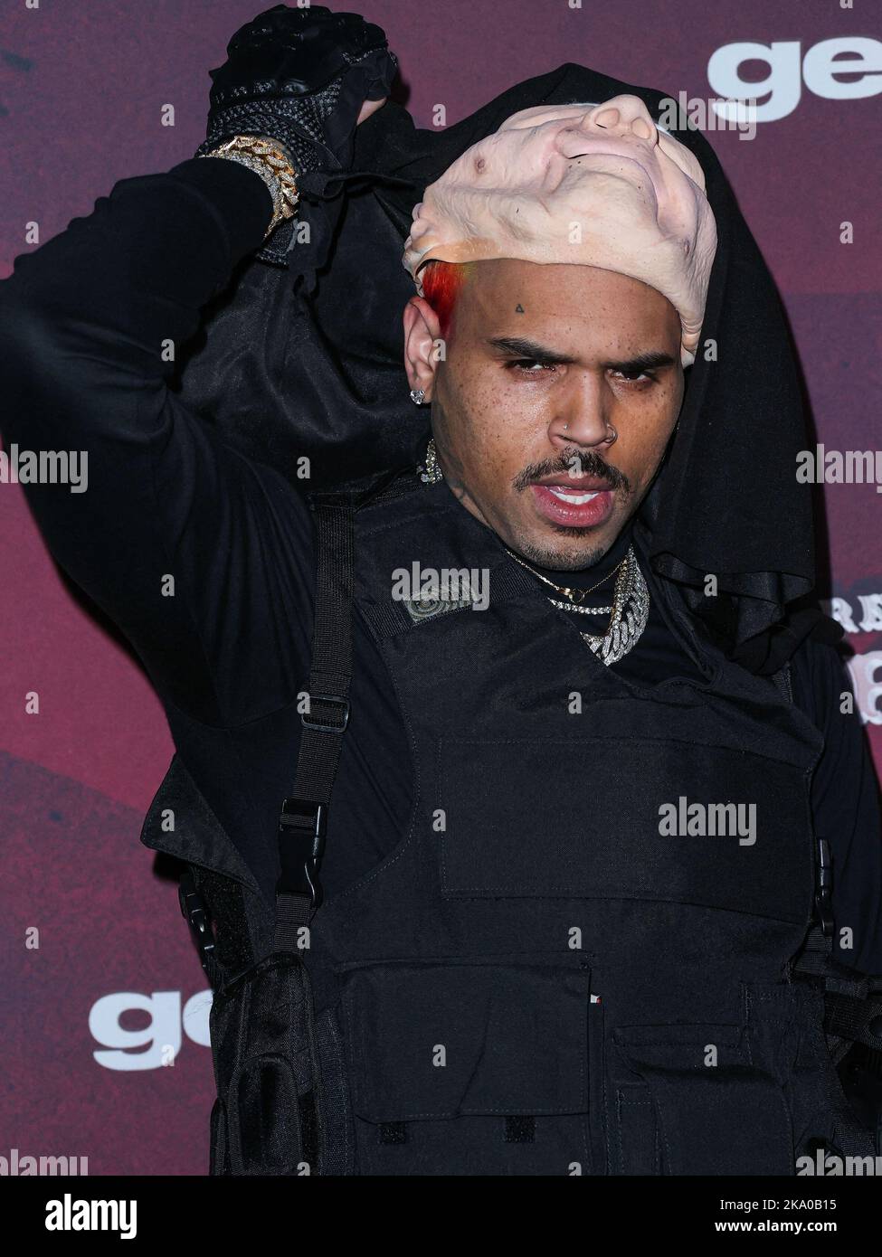 Darren dzienciols and alessandra ambrosio co host carn evil halloween