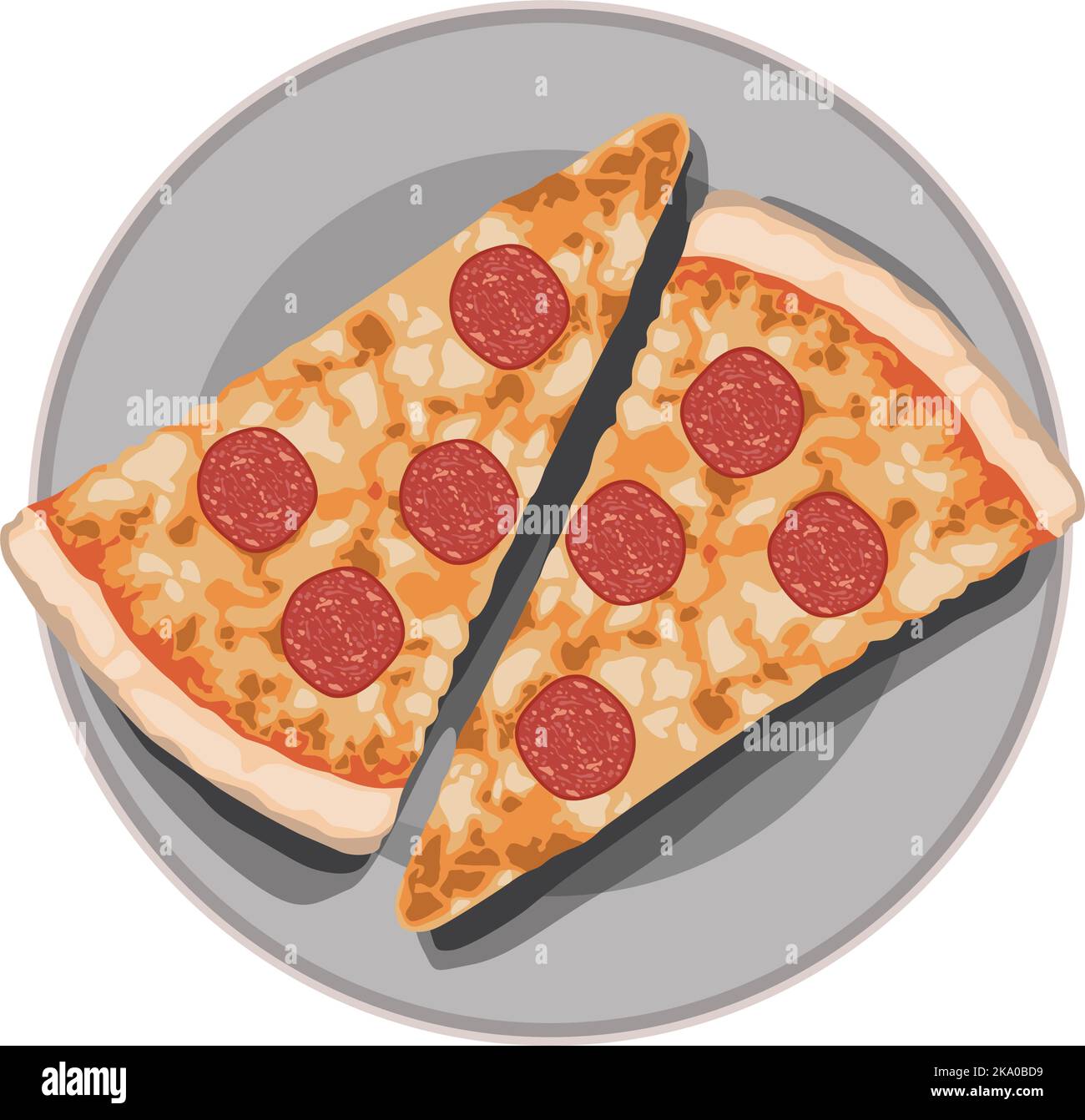 italian pizzas portions Stock Vector Image & Art Alamy