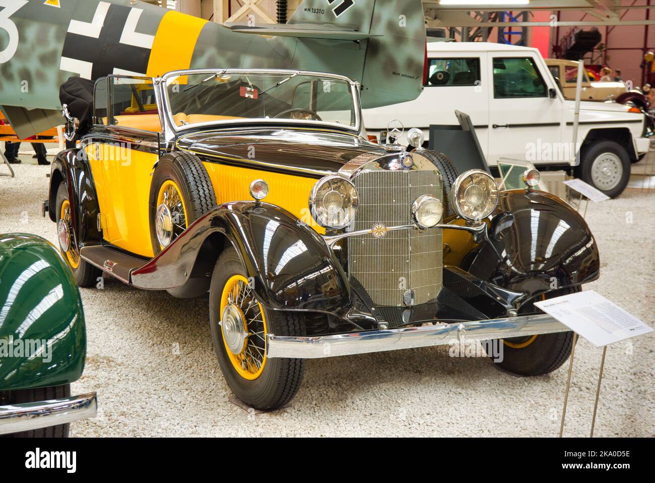 SPEYER, GERMANY - OCTOBER 2022: yellow black MERCEDES-BENZ