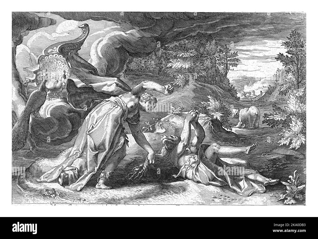 After Callisto gives birth to Jupiter's son Arcas, Juno turns her into