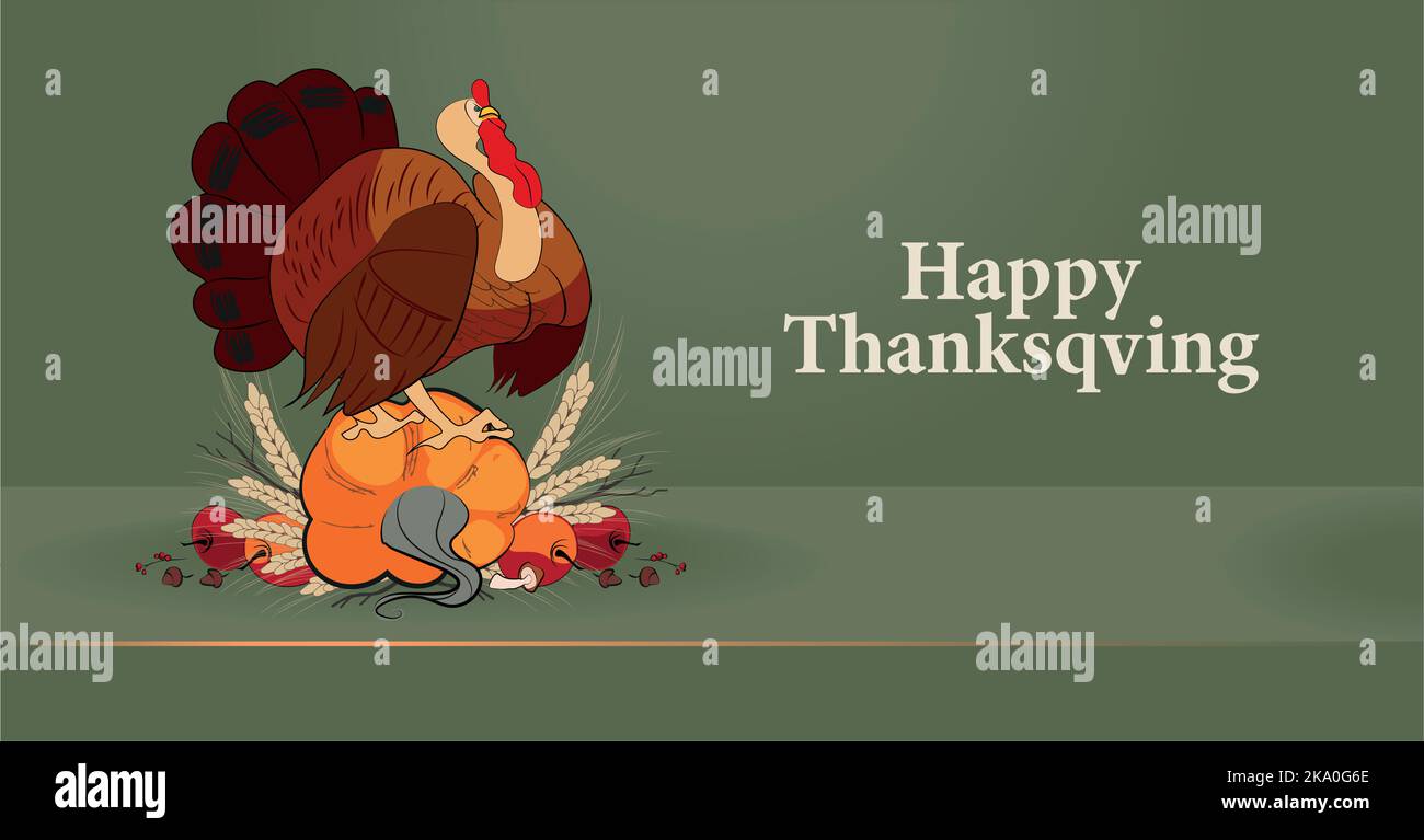 Happy Thanksgiving holiday vector design template for websites, posters ...
