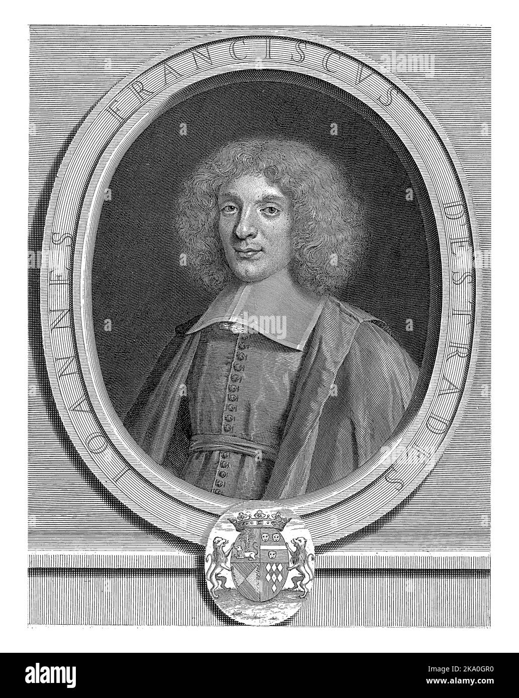 Portrait of Jean Francois d'Estrades, Nicolas Pitau (I), after Nicolas